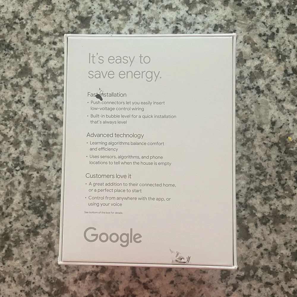 Google Nest T4001ES Wi-Fi Programmable Thermostat E